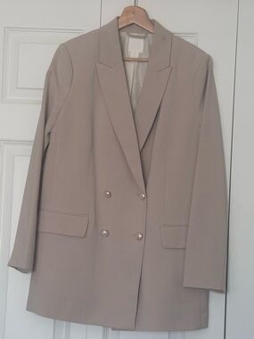 H&M Taupe Blazer Jacket